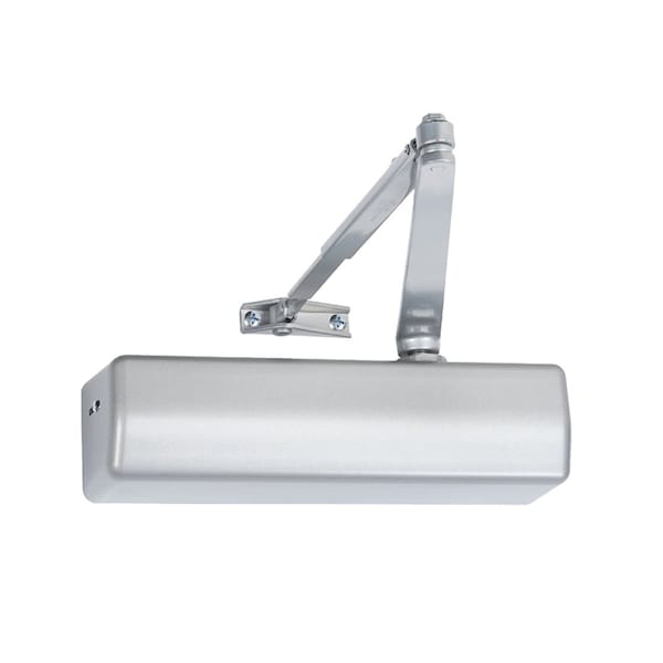 Grade 1 Surface Door Closer, Double Lever Arm Regular, Pull Side Mount, Size 1 to 6, Full Cover, Lef